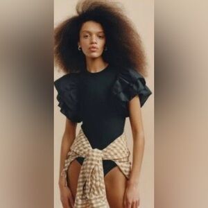 Zara bodysuit, NEVER WORN, Black